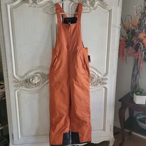 men's Arctix size Sm orange insulated bib overalls adjustable strap lightweig